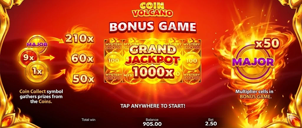 Coin Volcano – Bonus Hold & Win