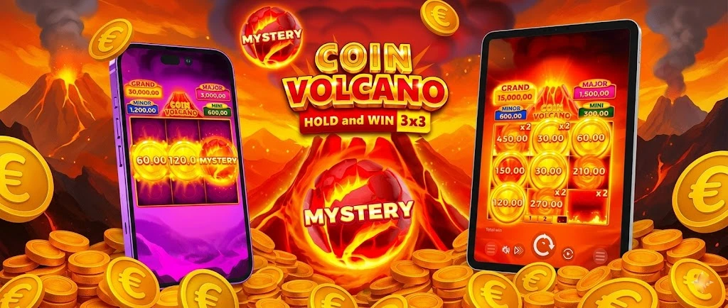 Coin Volcano – Jouez en Argent Réel